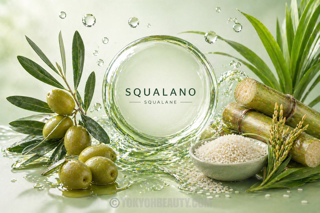 Squalano da fonti vegetali come olive, riso e canna da zucchero per la riparazione della barriera cutanea