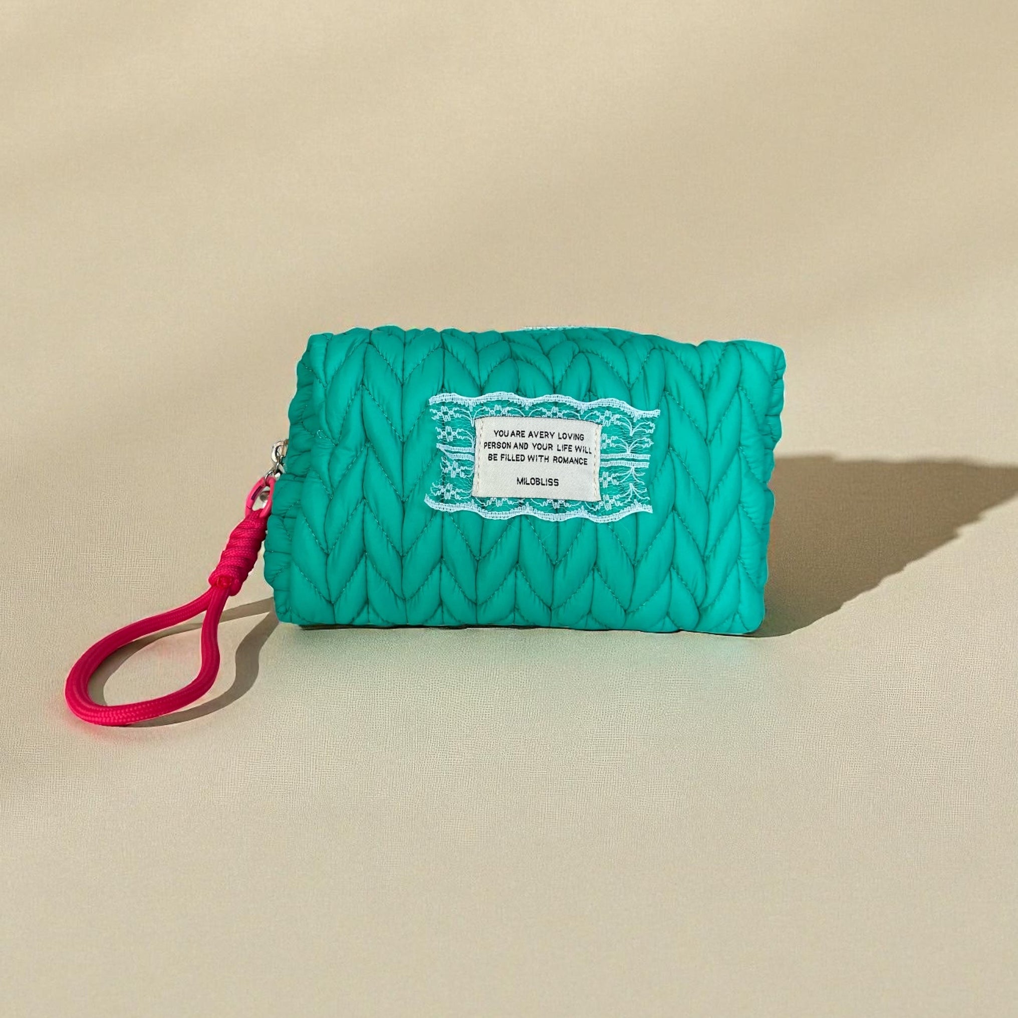 MiloBliss Pochette Beauty Portatrucchi Verde Smeraldo