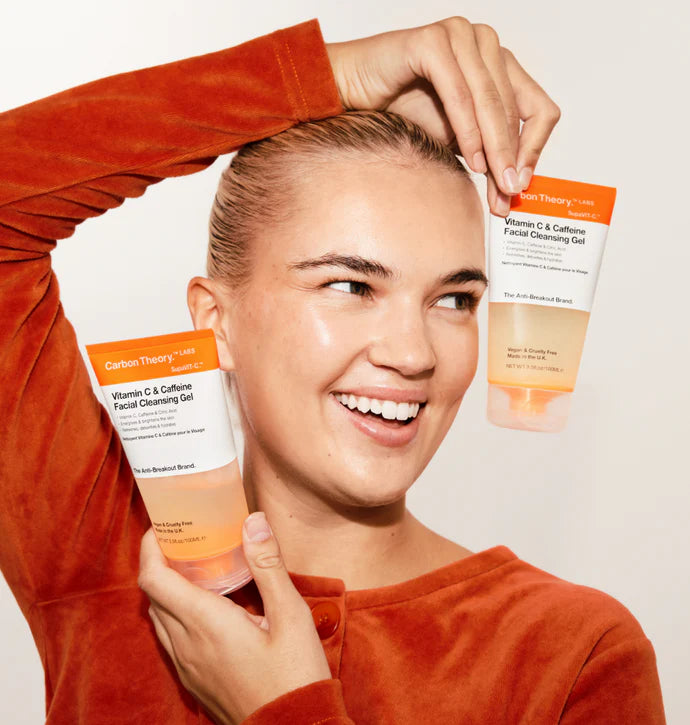 Carbon Theory Gel Detergente Viso alla Vitamina C & Caffeina 100 ml