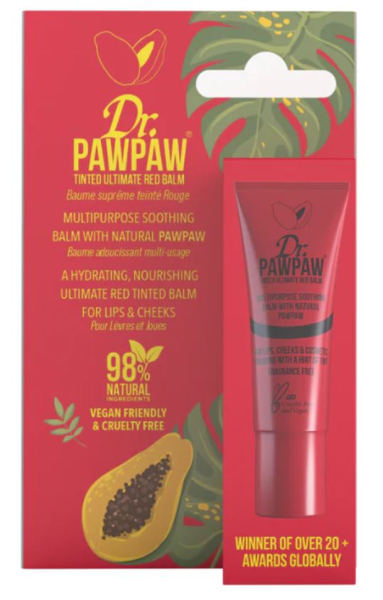 Dr.PAWPAW Balsamo Labbra Colorato Ultimate Red  Multiuso (Labbra, Guance, Occhi)