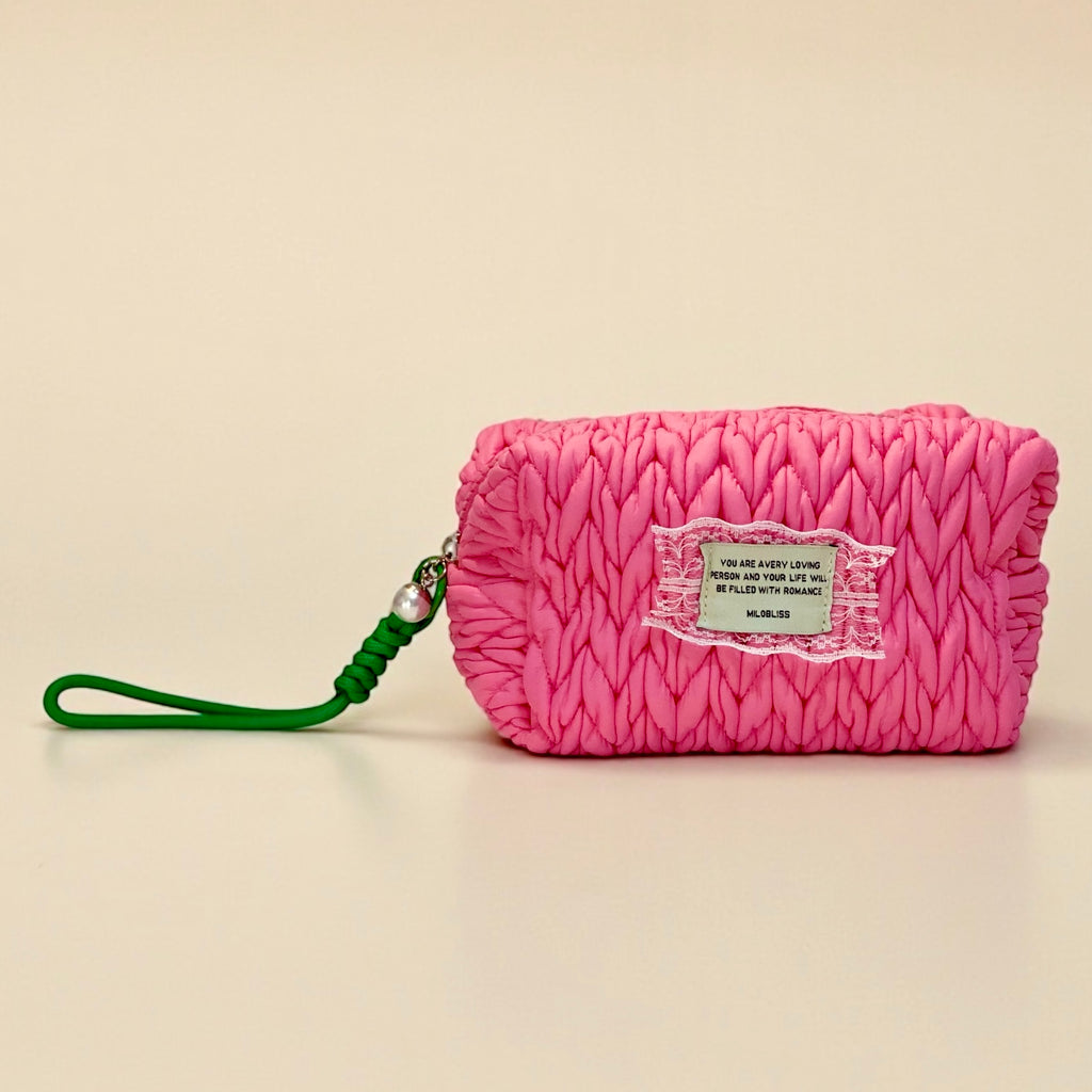 MiloBliss Pochette Beauty Portatrucchi Rosa Bubblegum