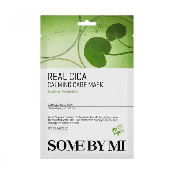 Confezione maschera in tessuto Real cica calming care mask di Some by Mi