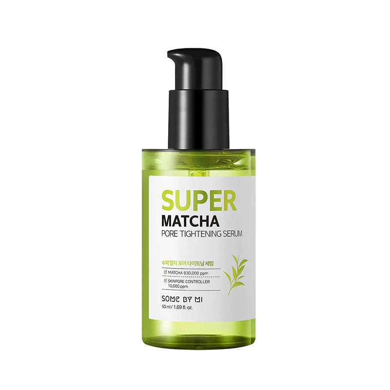 Bottiglia con dispenser del prodotto Super Matcha Pore Tightening Serum di Some by MI