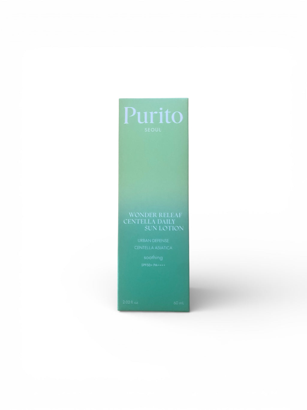 PURITO Wonder Releaf Protettore Solare alla Centella Asiatica SPF50+ PA++++ 60 ml