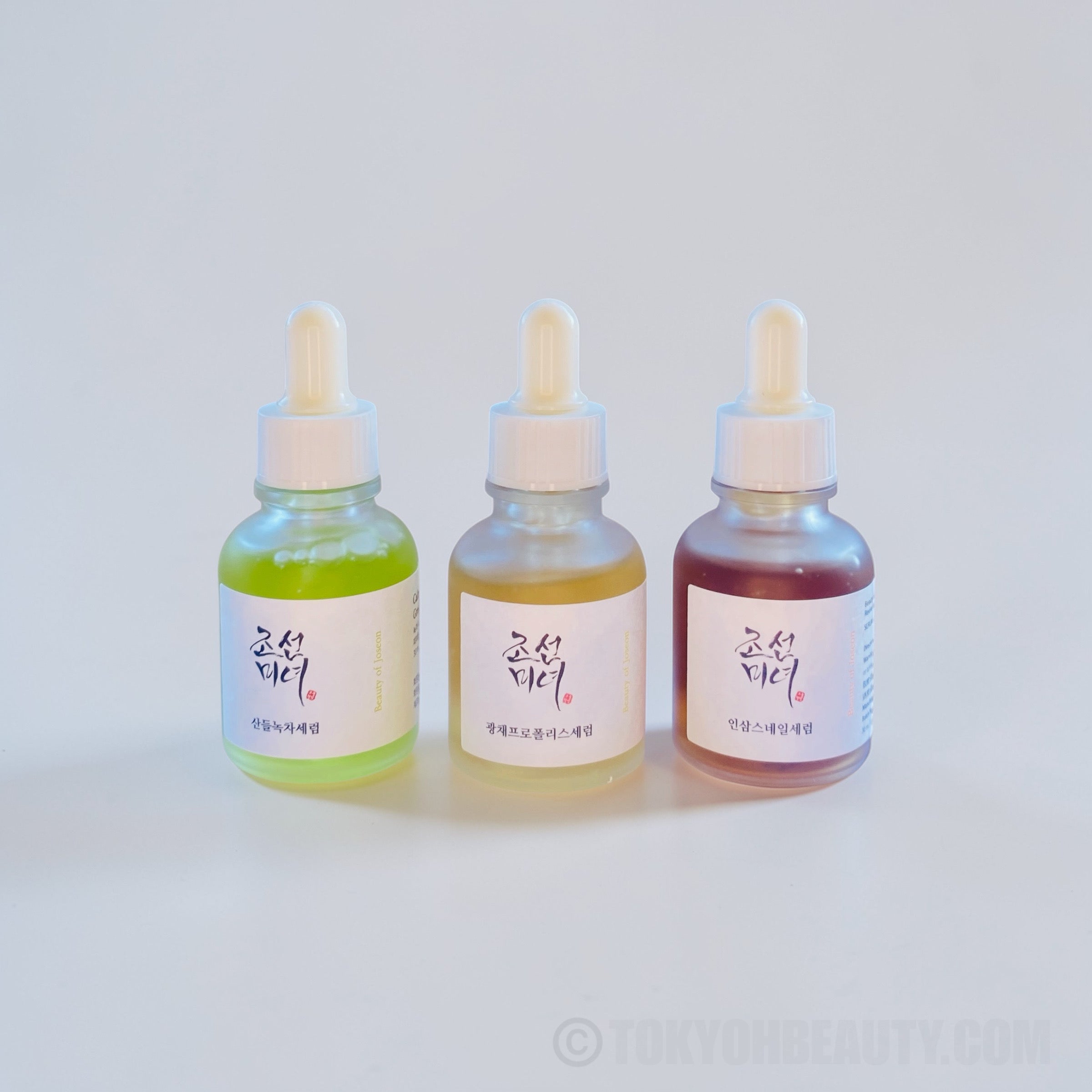 Sieri Beauty of Joseon Green Tea Calming Propolis Niacinamide e Ginseng Snail Mucin linea viso