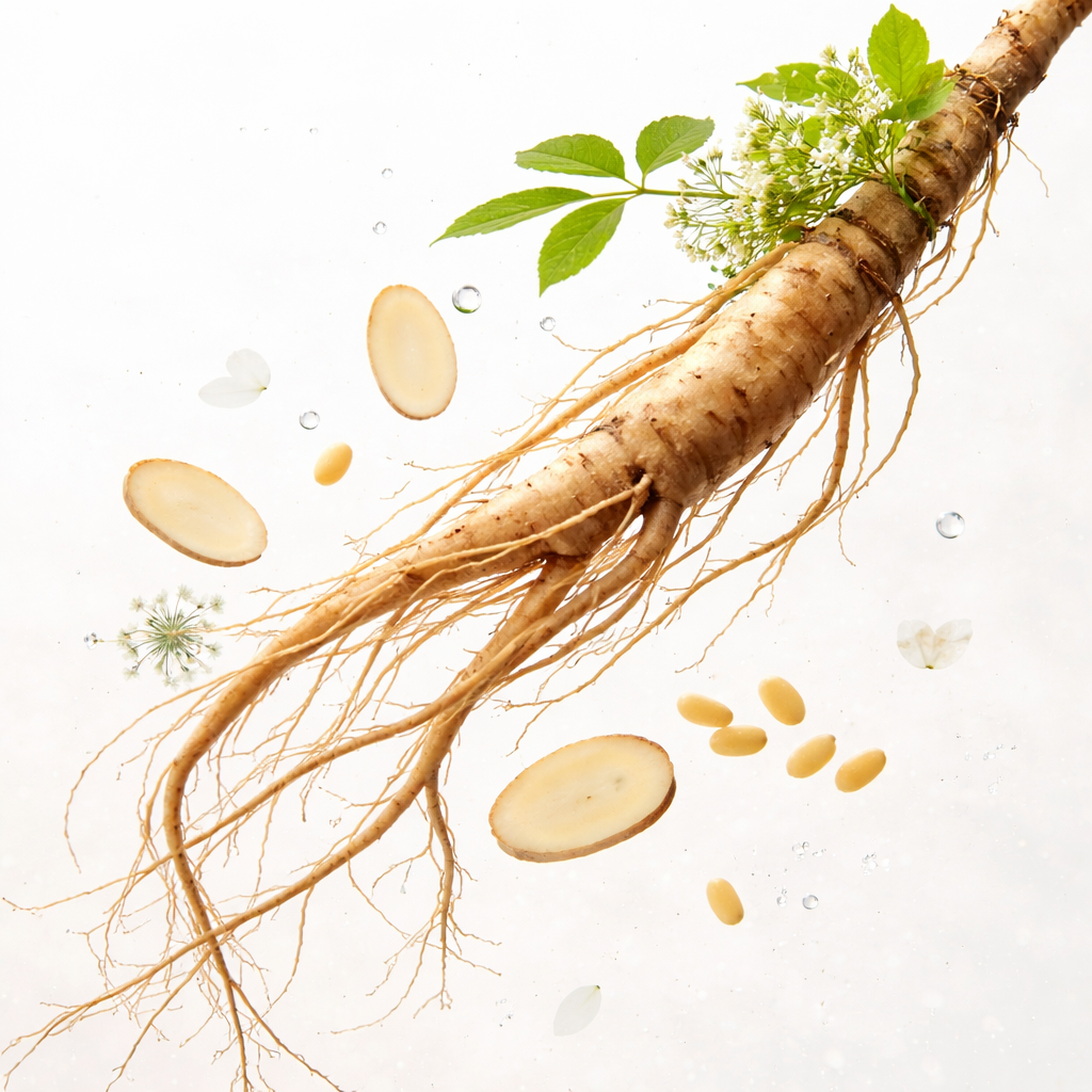 Il ginseng, ingrediente chiave del Revive Serum di Beauty of Joseon, aiuta a rivitalizzare la pelle e migliorarne elasticità e luminosità, disponibile su Tokyoh Beauty.
