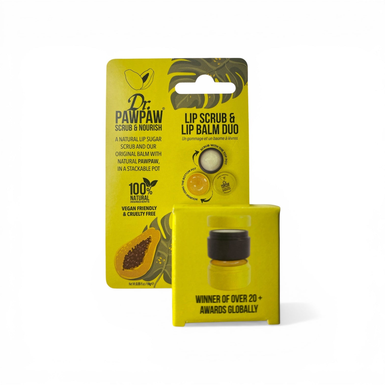 Foto confezione Dr. Pawpaw Lip Scrub & Lip Balm Duo