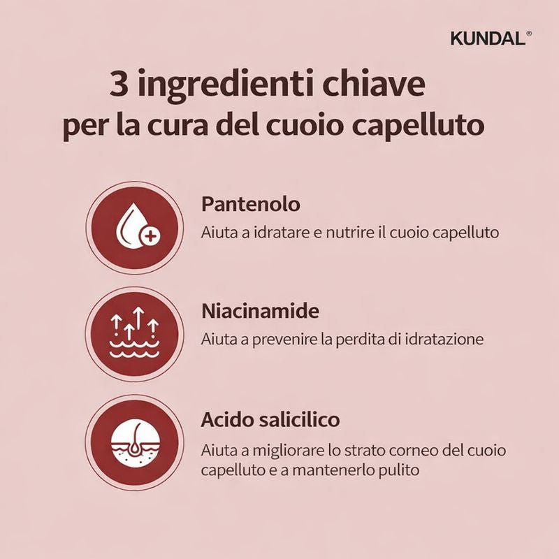 KUNDAL Caffeine Shampoo Naturale Rinforzante Cherry Blossom 500ml