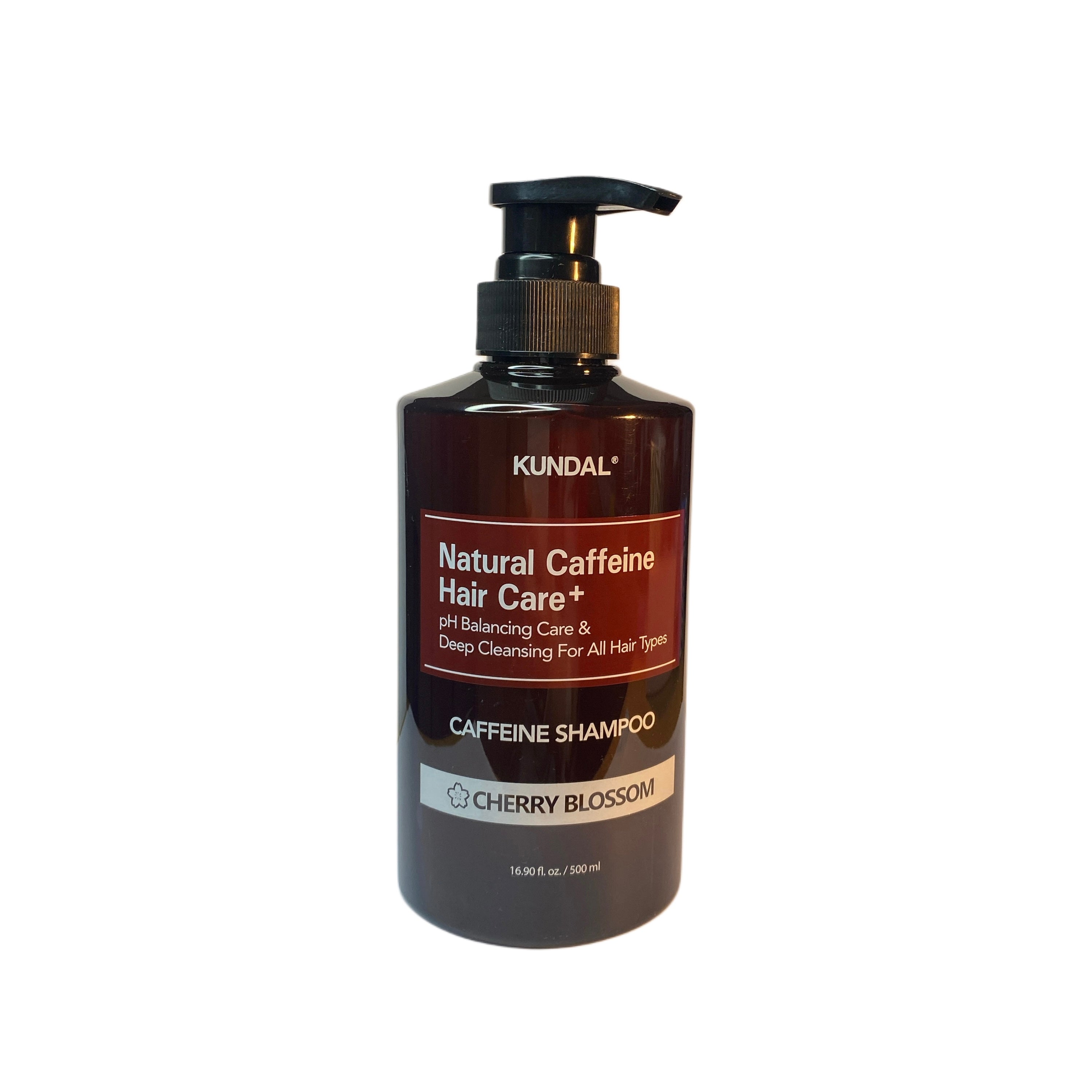 KUNDAL SHAMPOO RINFORZANTE CAFFEINE SHAMPOO CHERRY BLOSSOM 500 ML