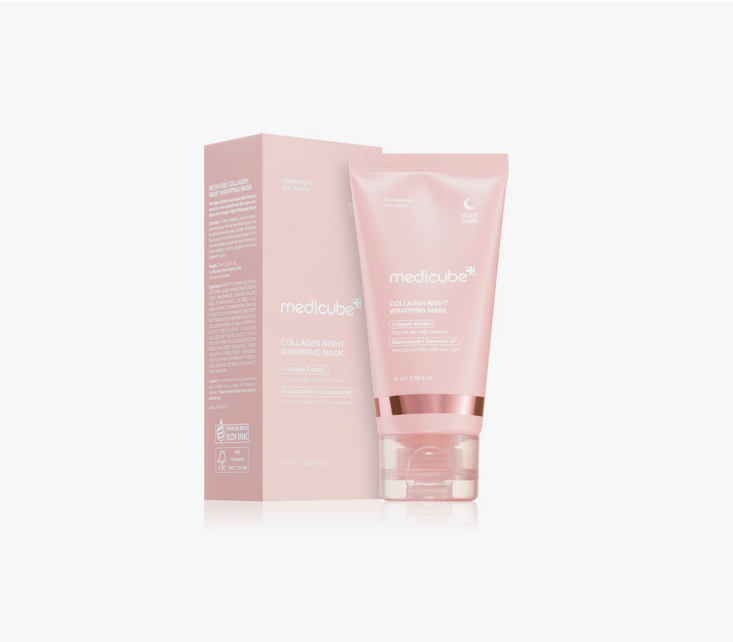 Maschera notte al collagene Medicube per pelle più soda, luminosa e rimpolpata. Tokyoh Beauty
