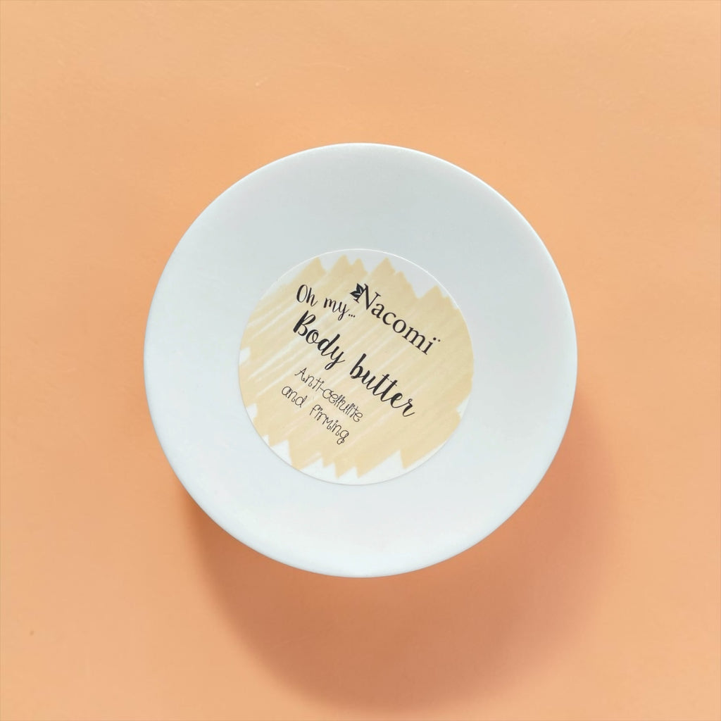 Burro corpo Nacomi Body Butter Sunny orange rende la pelle più liscia e morbida. 