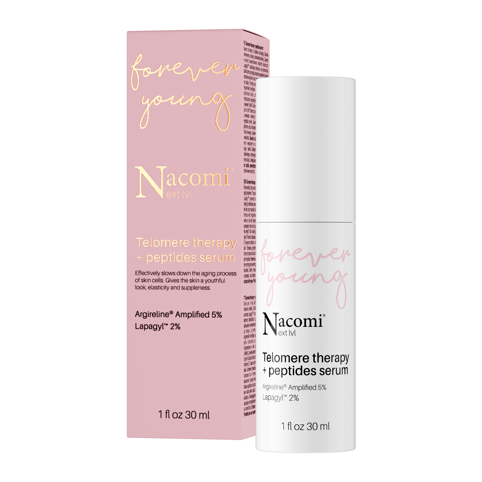 NACOMI NEXT LVL SIERO VISO Forever Young Lapagyl e Argireline SERUM 30 ML