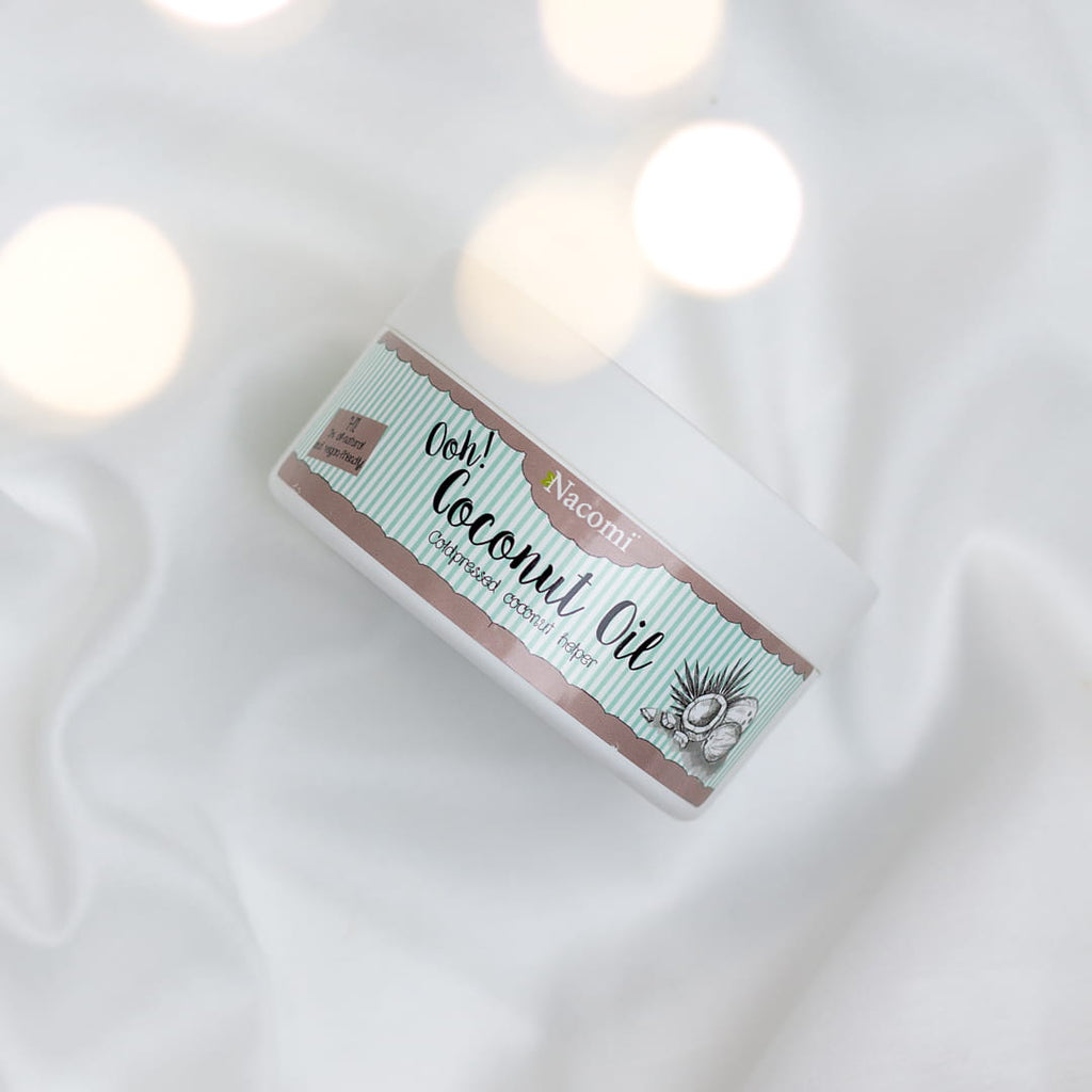 Prodotto naturale Nacomi a base di olio di cocco, idratante e rigenerante per viso e corpo. TokyOhBeauty