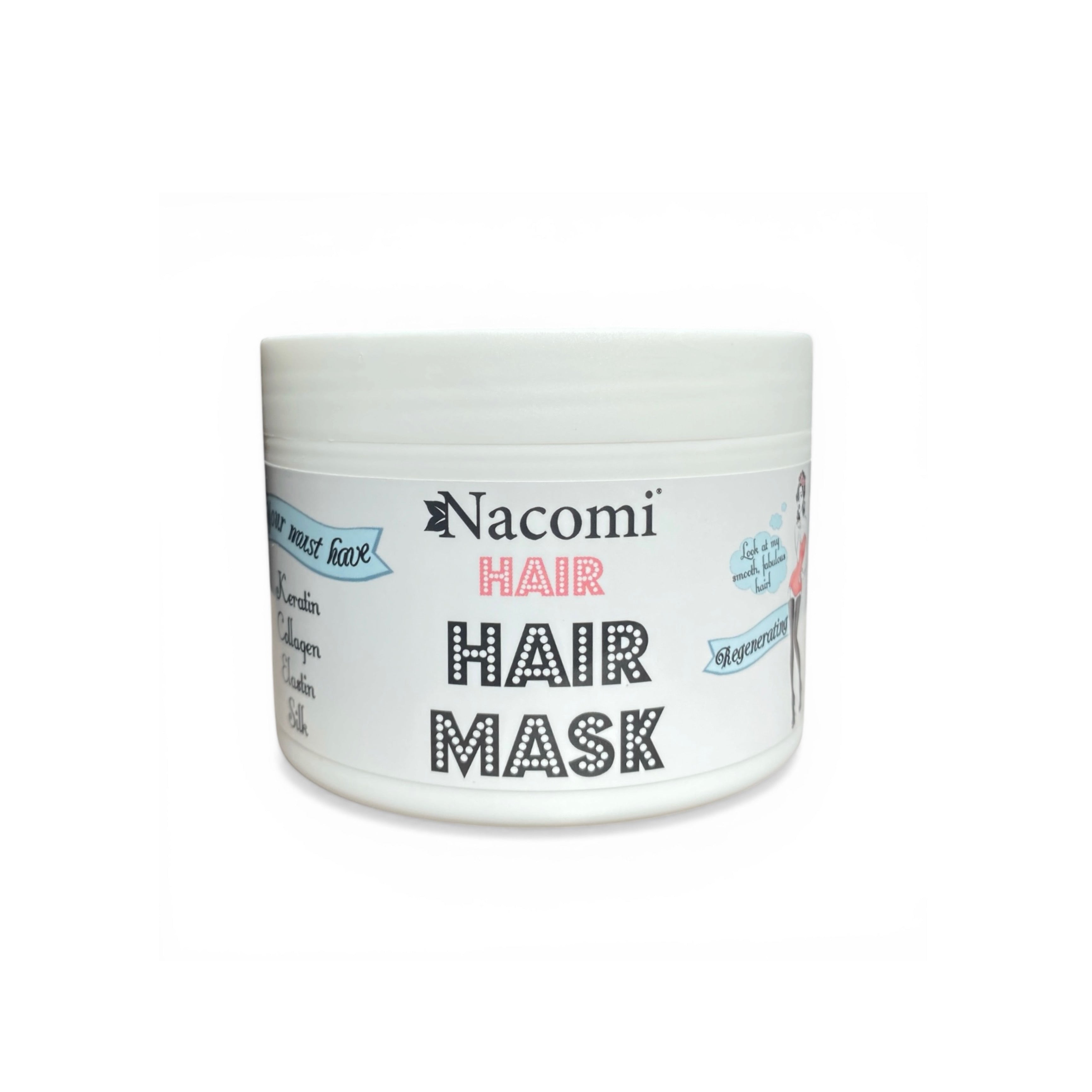 Maschera capelli con cheratina, collagene ed elastina Nacomi