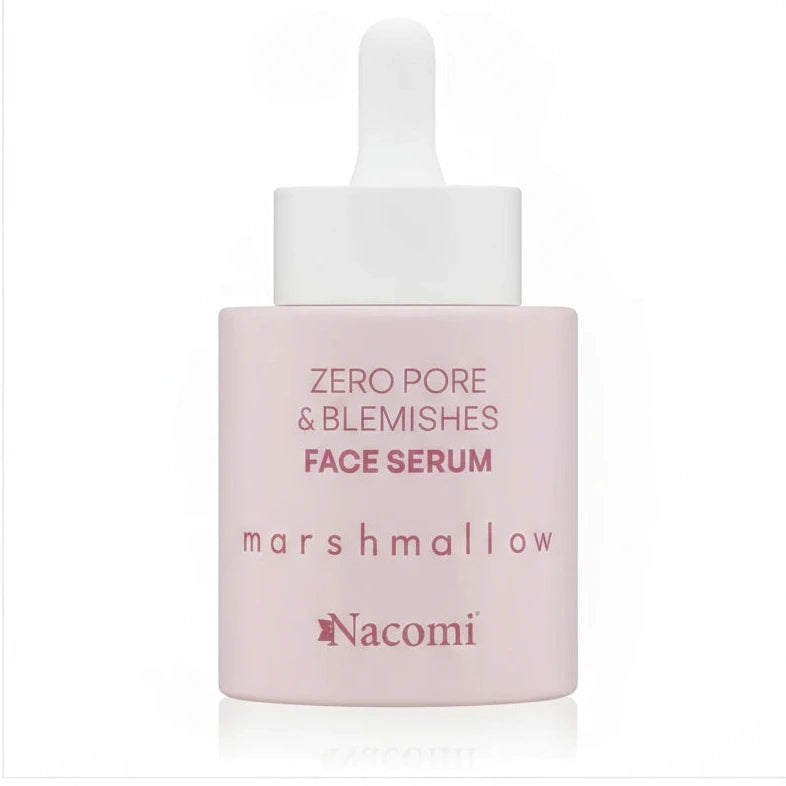 Siero viso Nacomi Marshmallow per pelli problematiche, effetto opacizzante e purificant. TokyOhBeauty.com