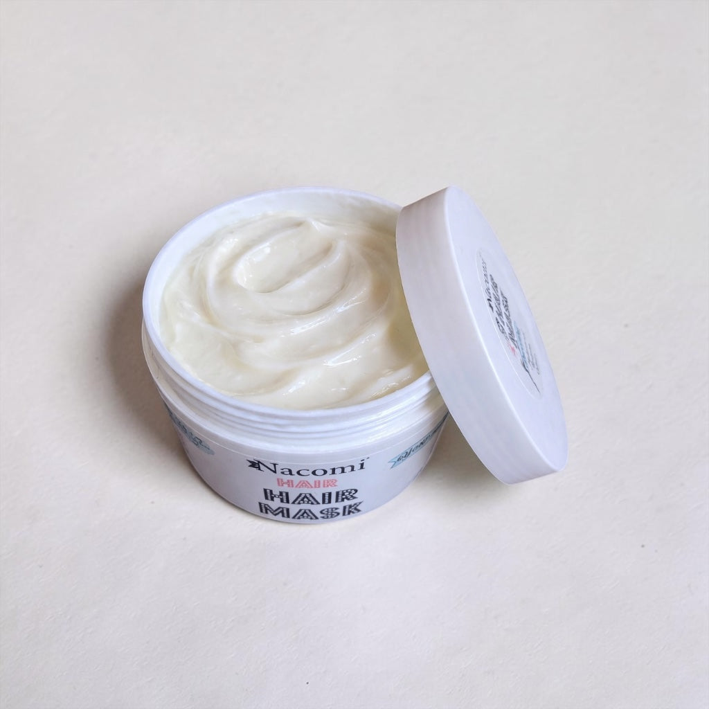 Maschera capelli con acido ialuronico, argan e macadamia Nacomi.