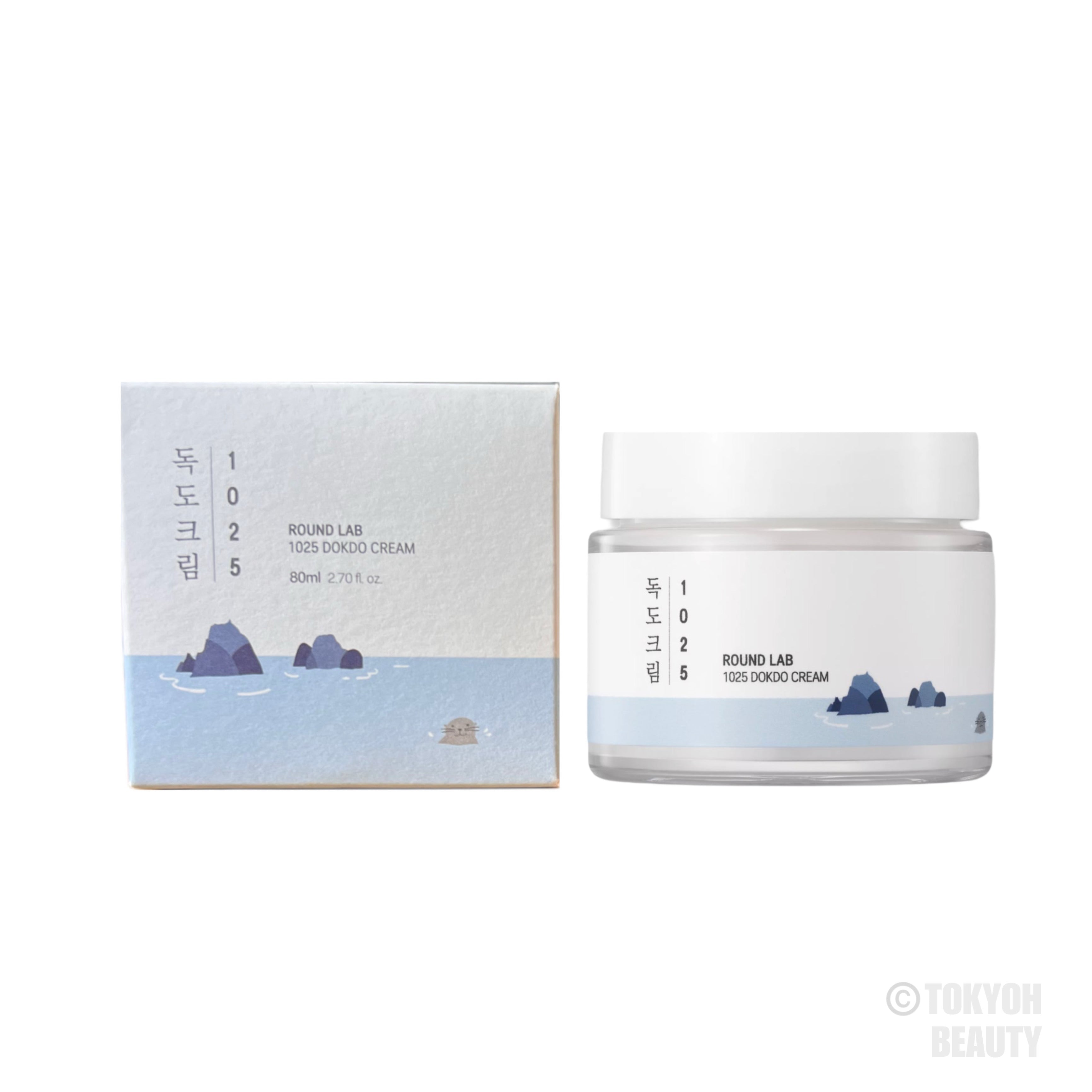 Crema viso Round Lab 1025 Dokdo Cream con acqua di mare per idratazione profonda - Tokyoh Beauty