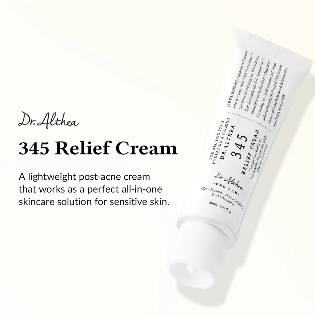 Presentazione crema Dr. Althea 345 Relief Cream Pro Lab