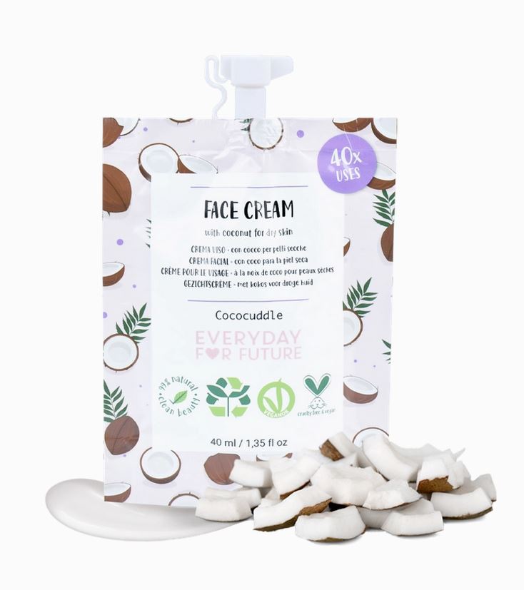 EVERYDAY FOR FUTURE (E4F) Crema viso Coconut Comfort Cream – Soft Hydration Boost 40ml