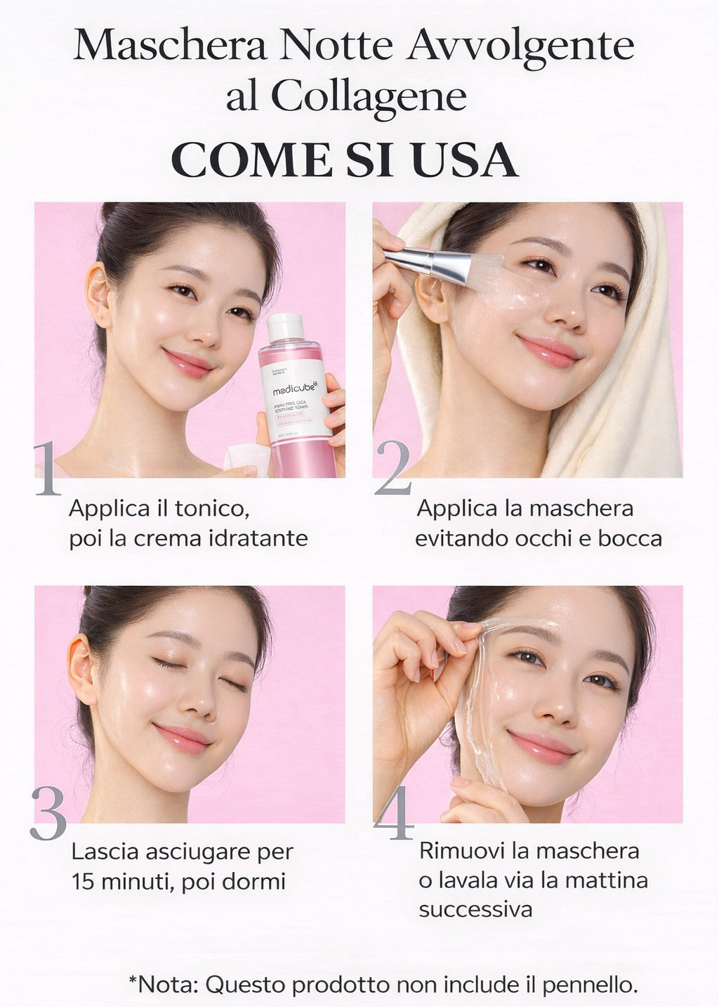 MEDICUBE MASCHERA NOTTE Collagen Night Wrapping Mask 75 ml
