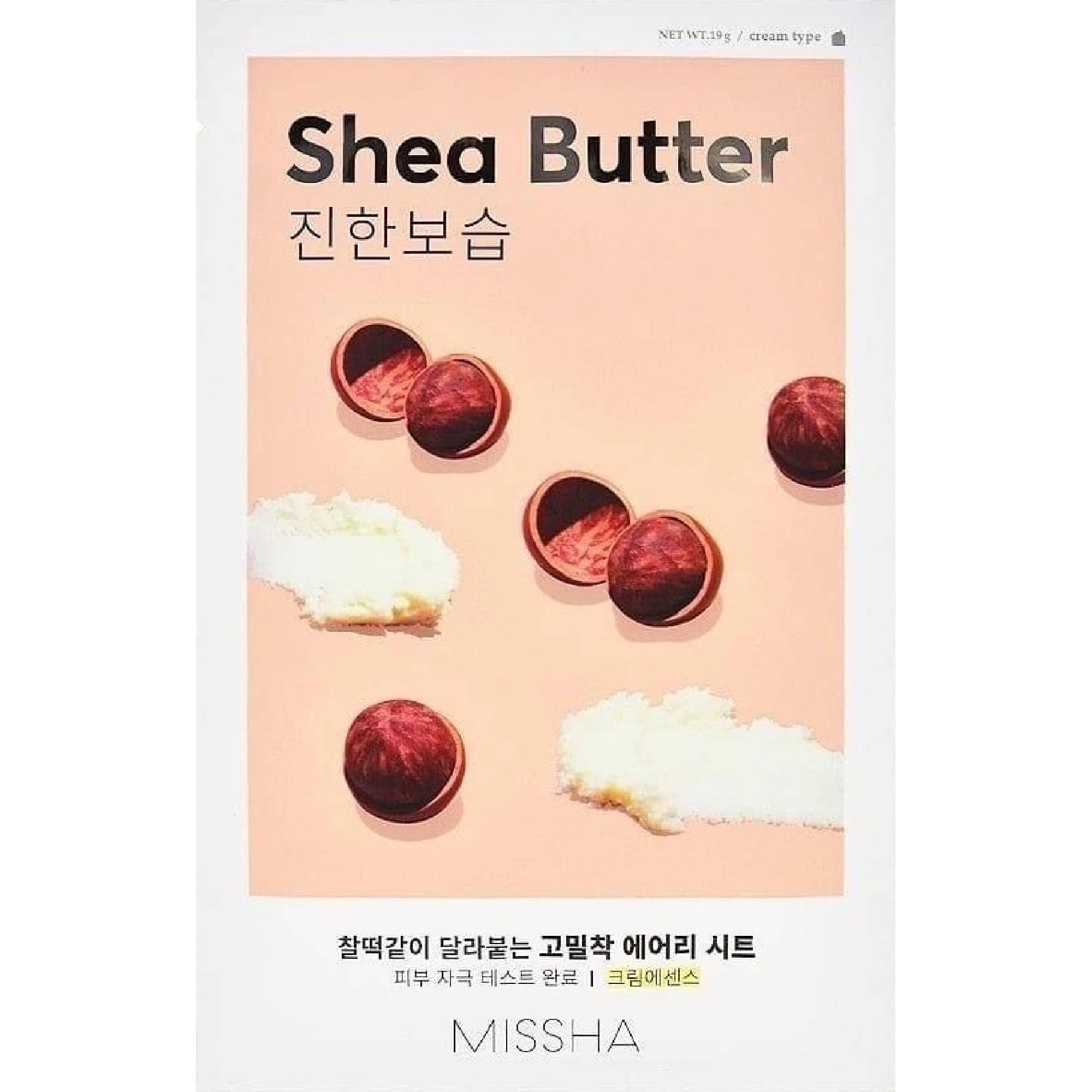 MISSHA MASCHERA VISO AIRY FIT SHEA BUTTER SHEET MASK 19 G