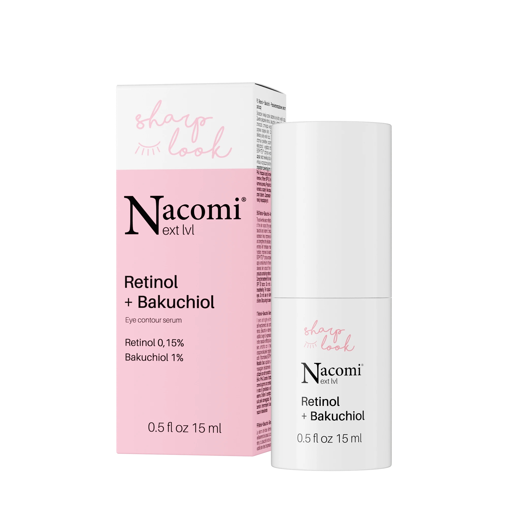 NACOMI NEXT LVL Siero contorno occhi Sharp Look Retinolo Bakuchiol 30ML