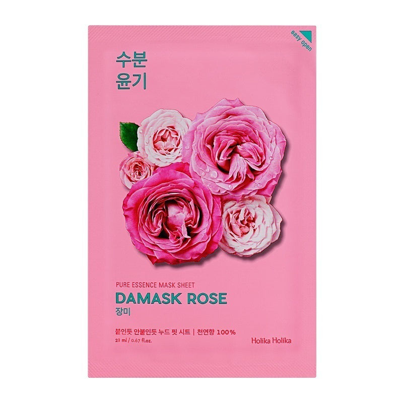 HOLIKA HOLIKA MASCHERA VISO PURE ESSENCE MASK SHEET DAMASK ROSE 23 ML